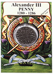 Reproduction Coin - Scotland - Alexander III Penny - Packaged