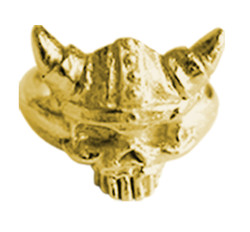 Children's Gold Plated Ring - Pirate - Skull
