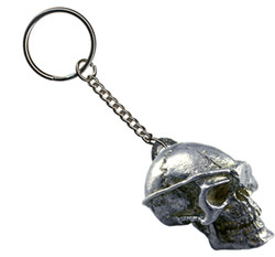 Pewter Keyring - Pirate - Skull