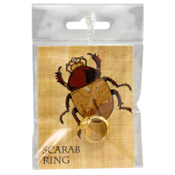 Children's Gold Plated Ring - Egyptian - Scarab Packaging
