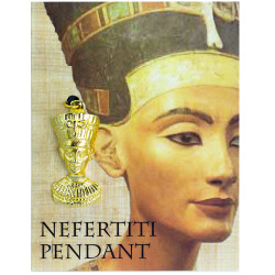Gold Plated Pewter Pendants - Egyptian - Nefertiti