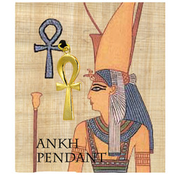 Gold Plated Pewter Pendants - Egyptian - Ankh