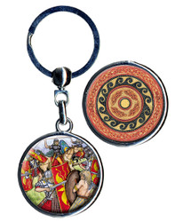 Double-sided Keyring - Roman - Fight/Mosaic