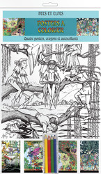 Colour-in Posters - Fairies & Elves