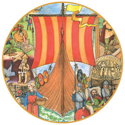 Coaster - Viking - Viking Longship