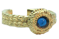 Children's Gold Gemmed Ring - Anglo-Saxon & Norman - Laurel Wreath