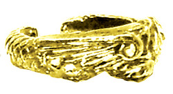 Children's Gold Plated Ring - Anglo-Saxon & Norman - Dragon