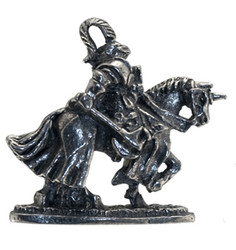 Pewter Figure - Medieval - Axe Jousting Knight