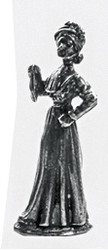 Pewter Figure - Victorian - Lady