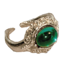 Children's Pewter Ring - Victorian - Gem