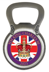 Magnetic Bottle Opener Crown Silver Colour - Coronation Collection