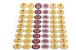 25mm Paper HD Stickers - Sheet Of 130 - Repeat Custom Design