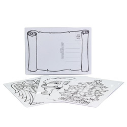 Christmas Decoration Colour-in postcards loose