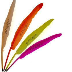 Goose Quills Light Colours with Shakespeare Printed in 250's