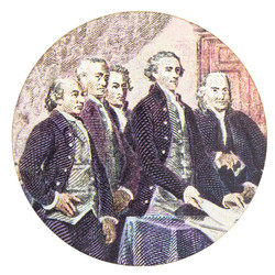Coasters - American Revolution - Signing of The Declaration Of Independence Left