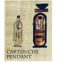 Gold Plated Pewter Pendant - Egyptian - Cartouche