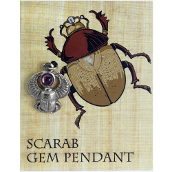 Pewter Gem Pendant - Egyptian - Scarab