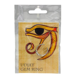 Children's Pewter Gemmed Ring - Egyptian - Udjat Packaging