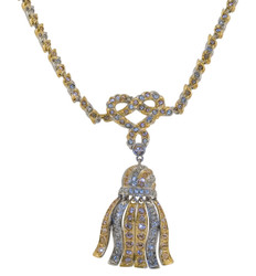 Bejewelled Tassel Necklace