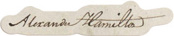 Adhesive Stickers - American Revolution - Alexander Hamilton Signature