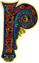 Cutout Magnets - Celtic - "P"