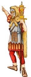 Cutout Magnets - Roman - Pointing Soldier