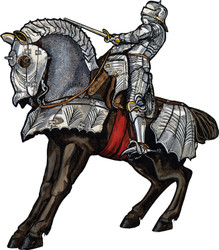 Cutout Magnets - Medieval - Gothic Knight