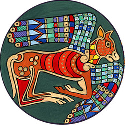 Cutout Badge Pins - Celtic - Celtic Ox