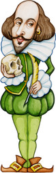 Cutout Magnets - Shakespeare - Standing