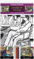 Colour-in Poster - Victorian - Charles Dickens