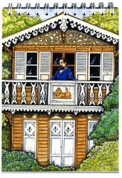 Notepads - Victorian - Dickens on Balcony