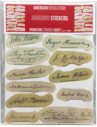 Adhesive Stickers - American Revolution - Signature Sticker Sheet