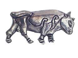 Pewter Badgepins - Celtic - Bull