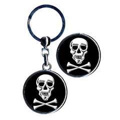 Double-sided Keyring - Pirate - Skull and Crossbones