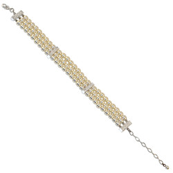 Faux pearl bracelet