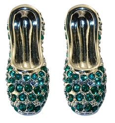 Wizard of OZ Dorothy Earrings Emerald