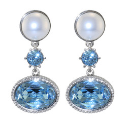 Royal Imperial Aqua Earrings