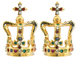 St Edward's Crown Earrings