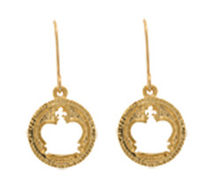 Crown Earrings Gold