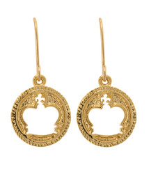 Crown Earrings Gold