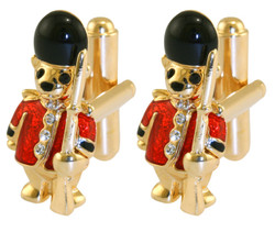 Guardsman Teddy cufflink