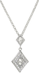 Diamond shaped pendant