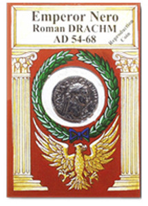 Reproduction Coin - Roman - Nero Drachma - Packaged Reproduction Coin - Roman - Nero Drachma - Packaged