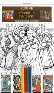 Colour-in Postcards - Tudor - Henry VIII