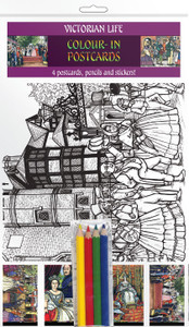 Colour-in Postcards - Victorian - Victorian Life