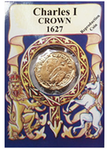 Reproduction Coin - English Civil War - Charles I Crown - Packaged Reproduction Coin - English Civil War - Charles I Crown - Packaged