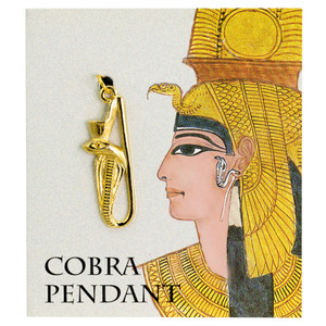 Gold Plated Pewter Pendants - Egyptian - Cobra Gold Plated Pewter Pendants - Egyptian - Cobra