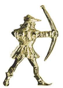 Gold Plated Badgepins - Robin Hood Firing