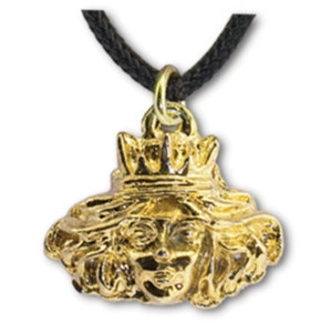 Gold Plated Pewter Pendant - Medieval - Princess