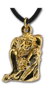 Gold Plated Pewter Pendant - Medieval - Gar and Goyle